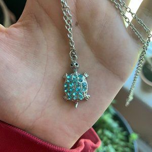 Blue Turtle Necklace